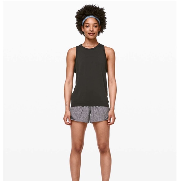 Lululemon Hotty Hot Short II *Long 4" Heather Lux Multi Black / Heathered Black - Picture 1 of 12